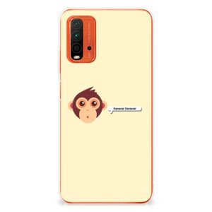 Xiaomi Poco M3 Telefoonhoesje met Naam Monkey