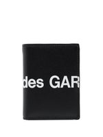 Comme Des Garçons Wallet portefeuille pliant à logo imprimé - Noir - thumbnail