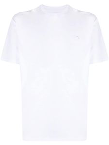 Alexander McQueen t-shirt en coton à logo brodé - Blanc