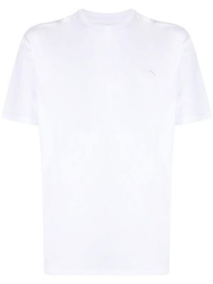 Alexander McQueen t-shirt en coton à logo brodé - Blanc