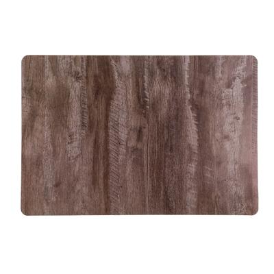 Tafel placemats - houten planken print - 43 x 28 cm - pvc - onderleggers