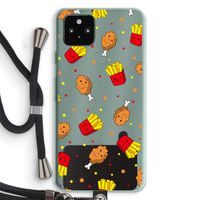 Chicken 'n Fries: Pixel 5a 5G Transparant Hoesje met koord