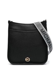 Michael Michael Kors sac porté épaule en cuir à plaque logo - Noir