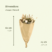Droogbloemen Field Bouquet Natural - Ø25cm - ↕60cm