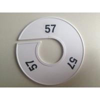 Maatring 11 cm wit/zwart 57