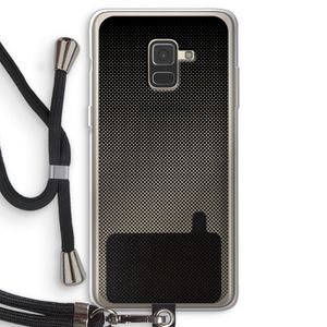 Musketon Halftone: Samsung Galaxy A8 (2018) Transparant Hoesje met koord