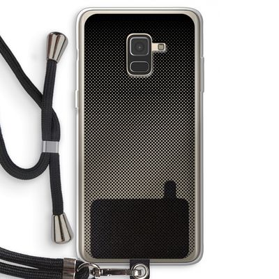 Musketon Halftone: Samsung Galaxy A8 (2018) Transparant Hoesje met koord