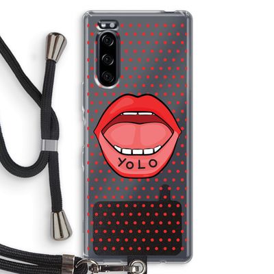 Yolo Denise: Sony Xperia 5 Transparant Hoesje met koord