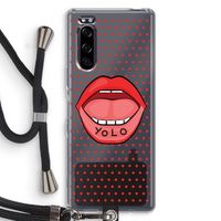 Yolo Denise: Sony Xperia 5 Transparant Hoesje met koord