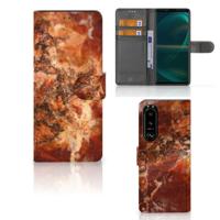Sony Xperia 5III | Bookcase | Marmer Bruin