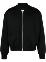 Jil Sander veste bomber en laine à fermeture zippée - Noir - thumbnail