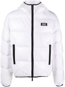 DSQUARED2 veste à patch logo - Blanc