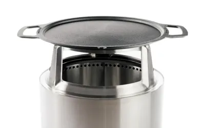 Solo Stove adapter + plancha voor Bonfire uit rvs en gietijzer ø 47.6cm