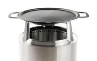 Solo Stove adapter + plancha voor Bonfire uit rvs en gietijzer ø 47.6cm