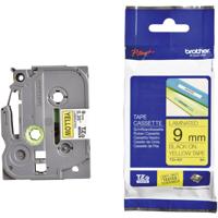 Labeltape Brother TZe, TZ TZe-621 PET Tapekleur: Geel Tekstkleur:Zwart 9 mm 8 m