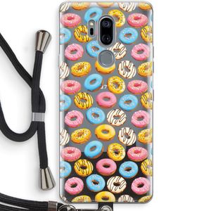 Pink donuts: LG G7 Thinq Transparant Hoesje met koord