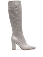 Gianvito Rossi bottes Lyell 85 mm en cuir - Gris - thumbnail