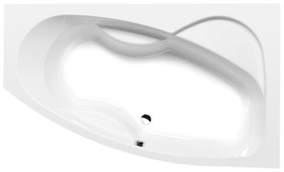 Polysan Mamba asymmetrisch bad rechts 170x100x44cm wit Polysan Mamba asymmetrisch bad rechts 170x100x44cm wit