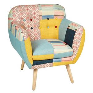 Beliani - MELBY - Chesterfield fauteuil - Multicolor - Polyester