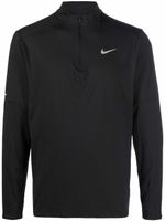 Nike t-shirt à col zippé - Noir