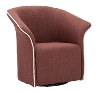 SIENA DRAAIFAUTEUIL BORDEAUX CM 83,5x66x80 (ZITHOOGTE CM 42)