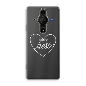 Best heart pastel: Sony Xperia Pro-I Transparant Hoesje