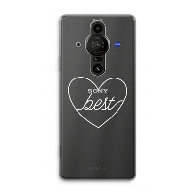 Best heart pastel: Sony Xperia Pro-I Transparant Hoesje