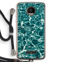 Weerkaatsing water: Motorola Moto Z Force Transparant Hoesje met koord
