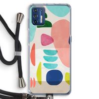 Bold Rounded Shapes: Motorola Moto G9 Plus Transparant Hoesje met koord Bold Rounded Shapes: Motorola Moto G9 Plus Transparant Hoesje met koord