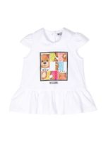 Moschino Kids ensemble haut-robe à logo imprimé - Blanc - thumbnail