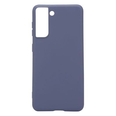 Shop4 - Samsung Galaxy S21 Hoesje - Zachte Back Case Mat Grijs