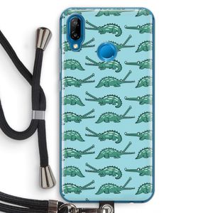 Kroko: Huawei P20 Lite Transparant Hoesje met koord