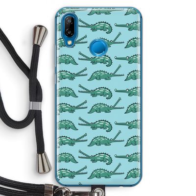 Kroko: Huawei P20 Lite Transparant Hoesje met koord