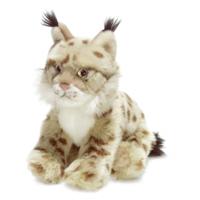 WNF pluche lynx knuffel dier - grijs/bruin - 23 cm - Liggend - Zeer mooie kwaliteit WNF pluche lynx knuffel dier - grijs/bruin - 23 cm - Liggend - Zeer mooie kwaliteit