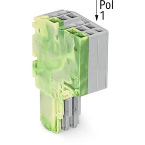 WAGO 2020-203/000-037 Connector, female Groen, Geel, Grijs 50 stuk(s)