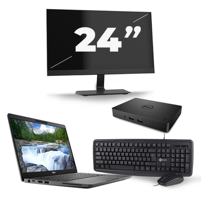 Dell Latitude 5300 - Intel Core i7-8e Generatie - 13 inch - 16GB RAM - 256GB SSD - Windows 11 + 1x 24 inch Monitor