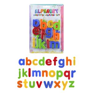 2x setjes Gekleurde magnetische alfabet speelgoed letters 26 stuks 4 cm