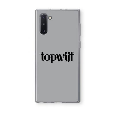 Topwijf Grijs Zwart: Samsung Galaxy Note 10 Transparant Hoesje