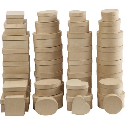 Creativ Company Dozen, h: 5-7,5 cm, d 10-18 cm, 72 stuk/ 1 doos