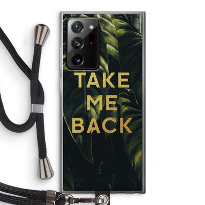 Take me back: Samsung Galaxy Note 20 Ultra / Note 20 Ultra 5G Transparant Hoesje met koord