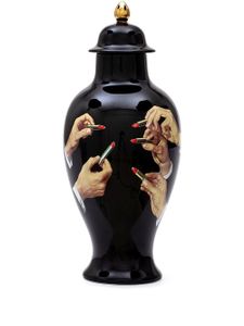 Seletti vase Lipsticks en porcelaine - Noir