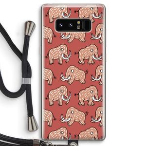 Mammoet: Samsung Galaxy Note 8 Transparant Hoesje met koord
