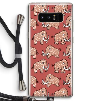 Mammoet: Samsung Galaxy Note 8 Transparant Hoesje met koord