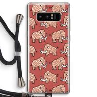 Mammoet: Samsung Galaxy Note 8 Transparant Hoesje met koord