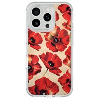 iPhone 16 Pro Max hybride hoesje - Poppy garden iPhone 16 Pro Max hybride hoesje - Poppy garden