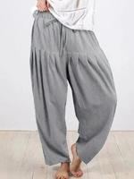 Casual Loose Plain Pants