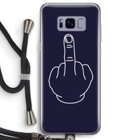 F**k U: Samsung Galaxy S8 Plus Transparant Hoesje met koord
