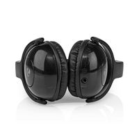 Nedis HPBT4000BK hoofdtelefoon/headset Bedraad en draadloos Hoofdband Muziek/Voor elke dag USB Type-C Bluetooth Zwart - thumbnail