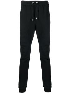 Balmain pantalon de jogging à patch logo - Noir