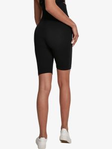 Urban Classics / shorts Ladies High Waist Cycle 2-Pack in zwart